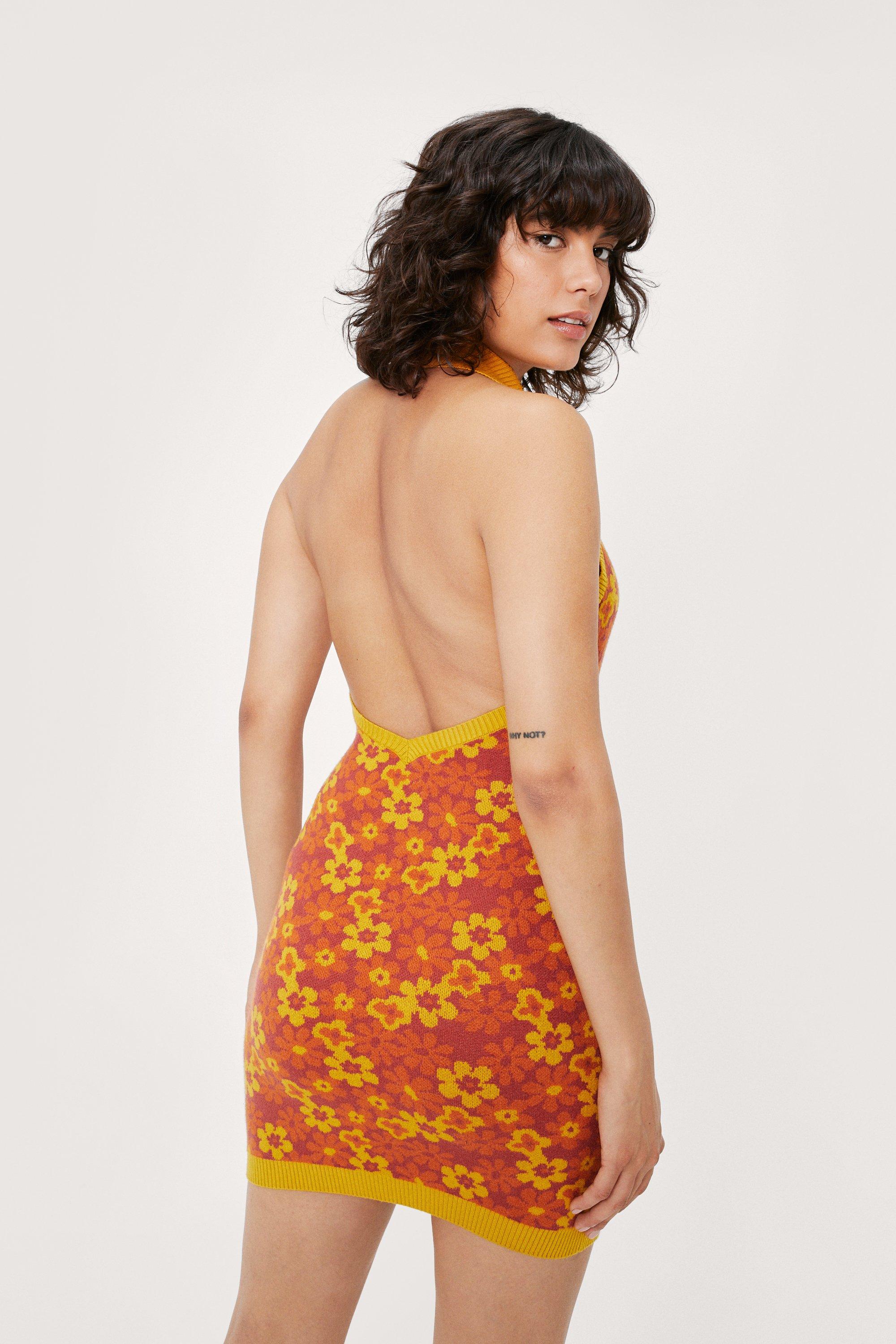 Nasty gal orange dress sale